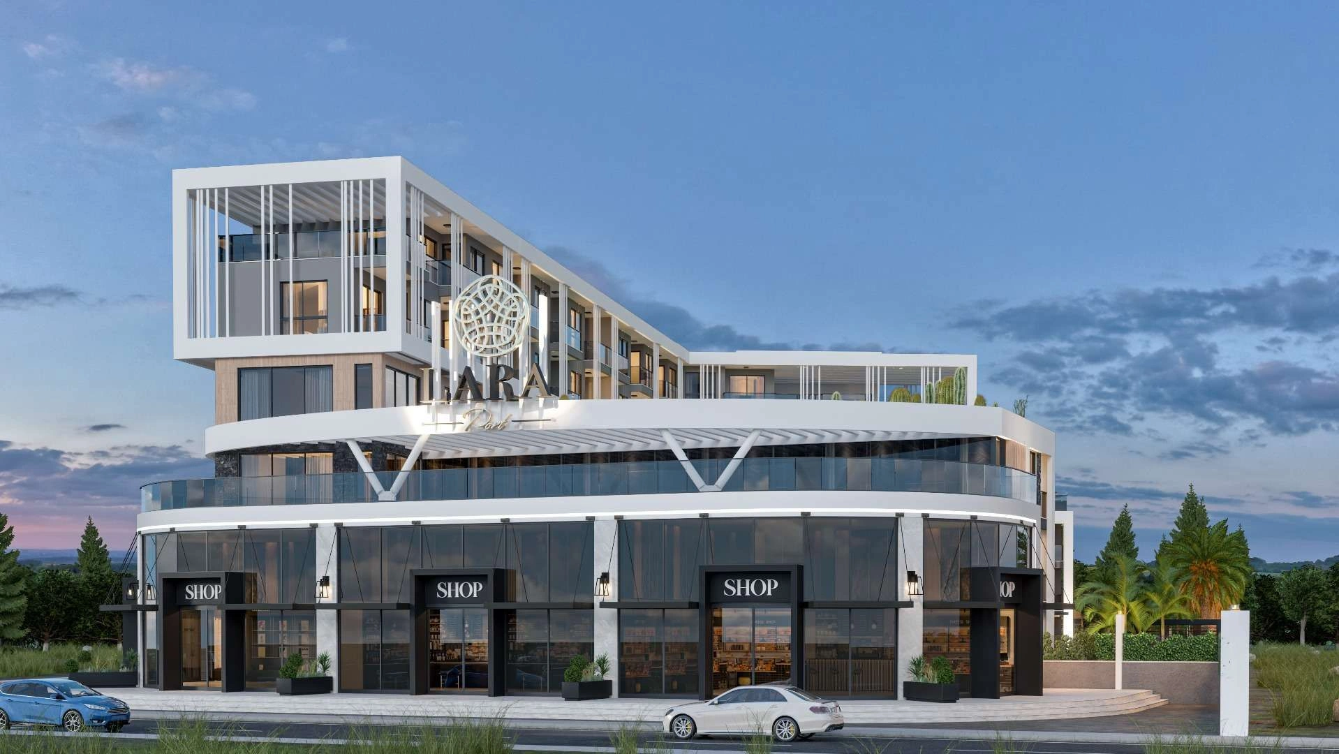 Luxurious luxury apartment complex in Antalya