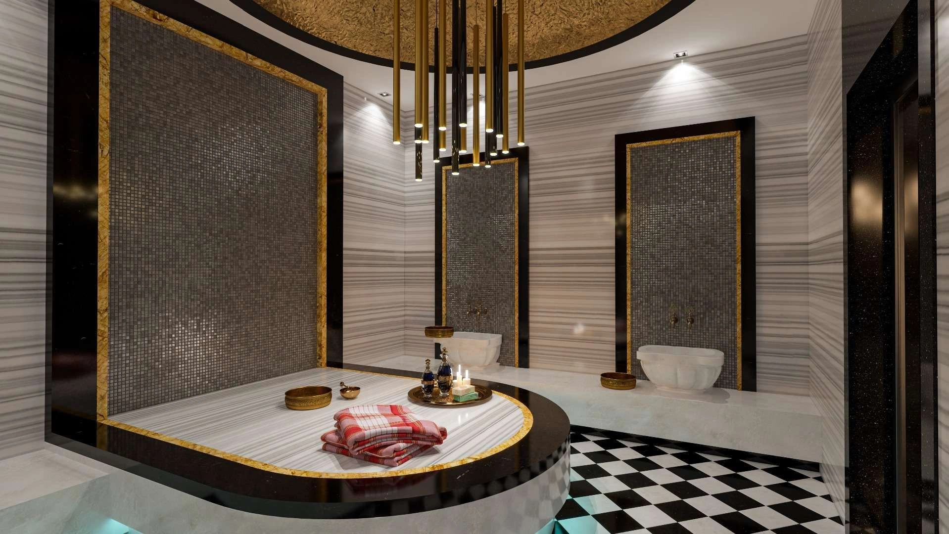 Luxurious luxury apartment complex in Antalya