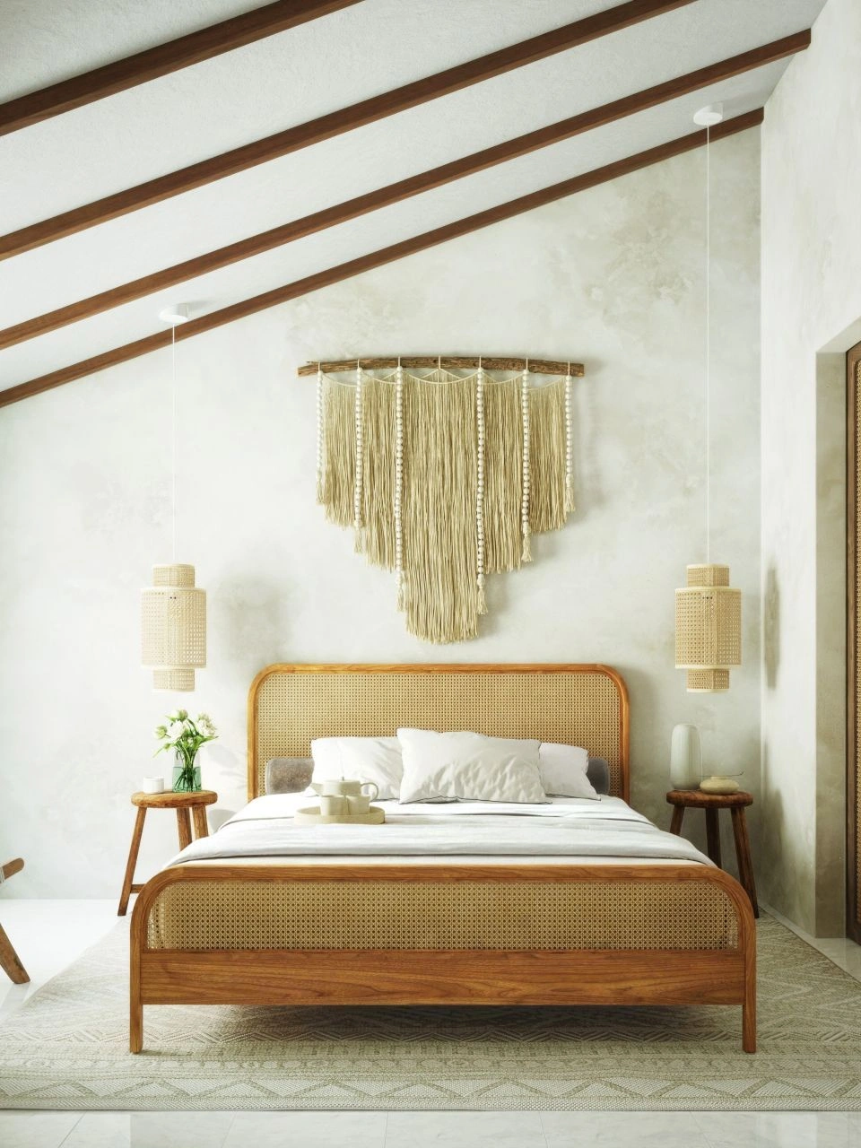 Two-room wooden villa with a spacious terrace and views of the tropical garden