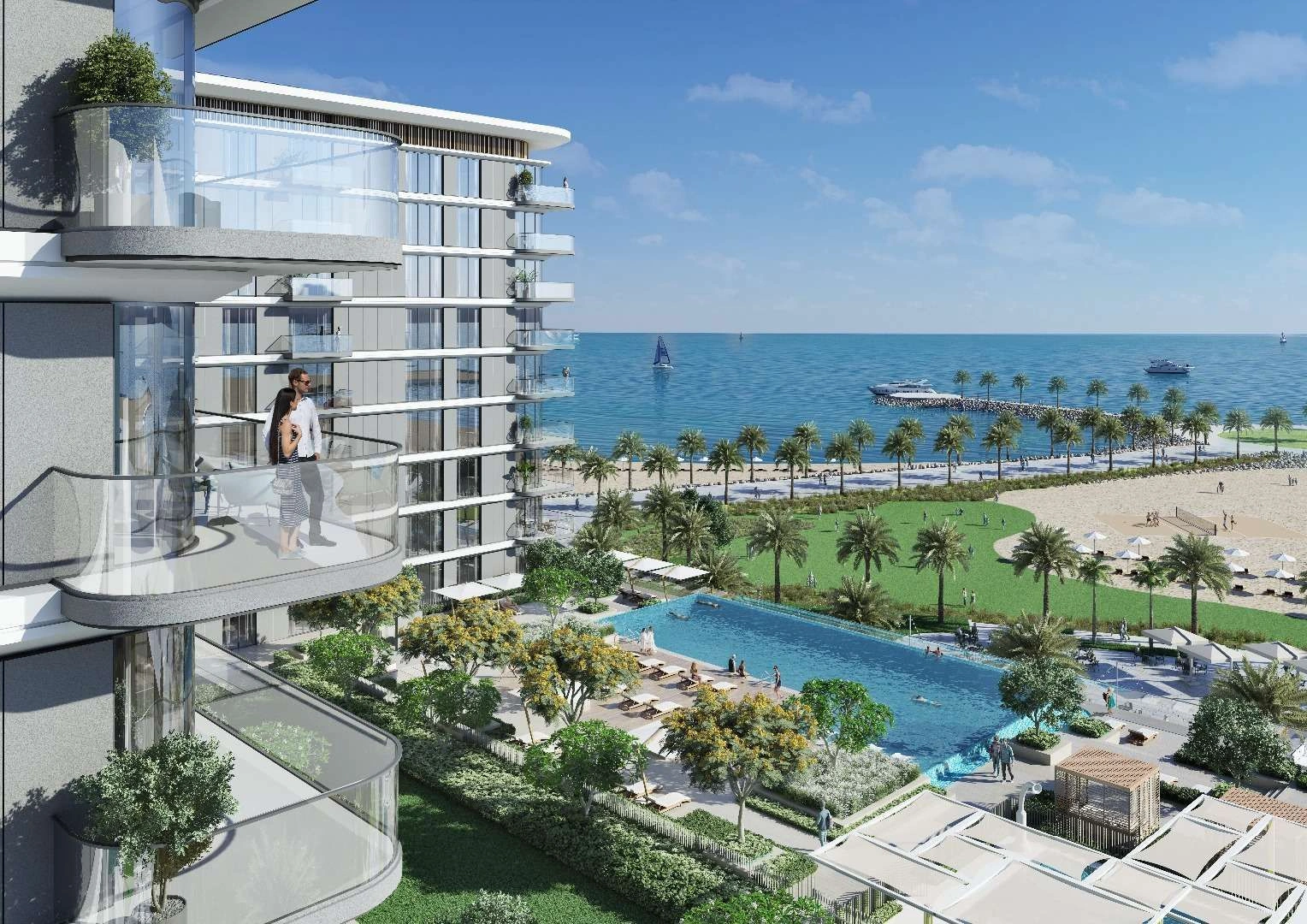 New residential complex with hotel services