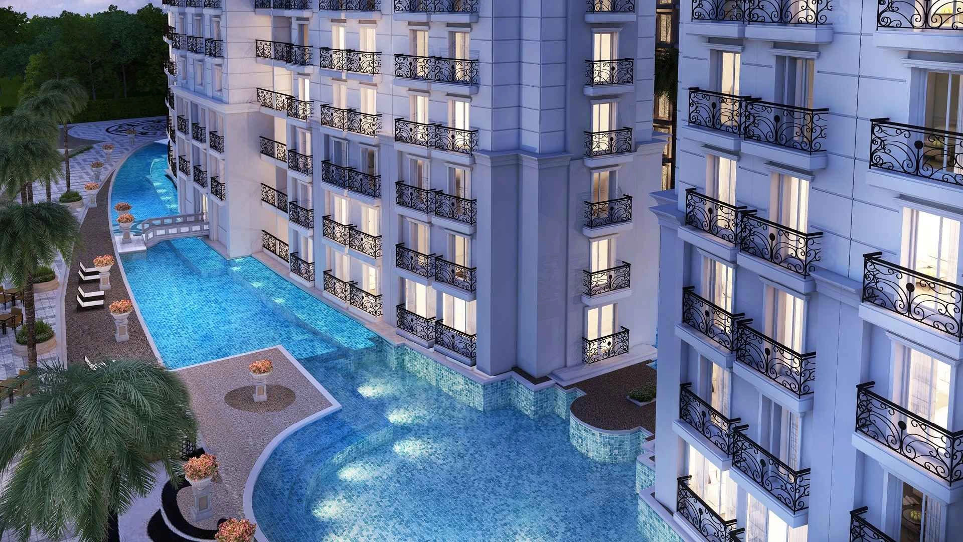 Luxury complex in center of Pattaya, Thailand