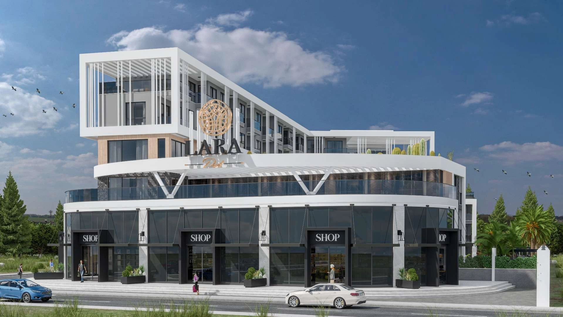 Luxurious luxury apartment complex in Antalya