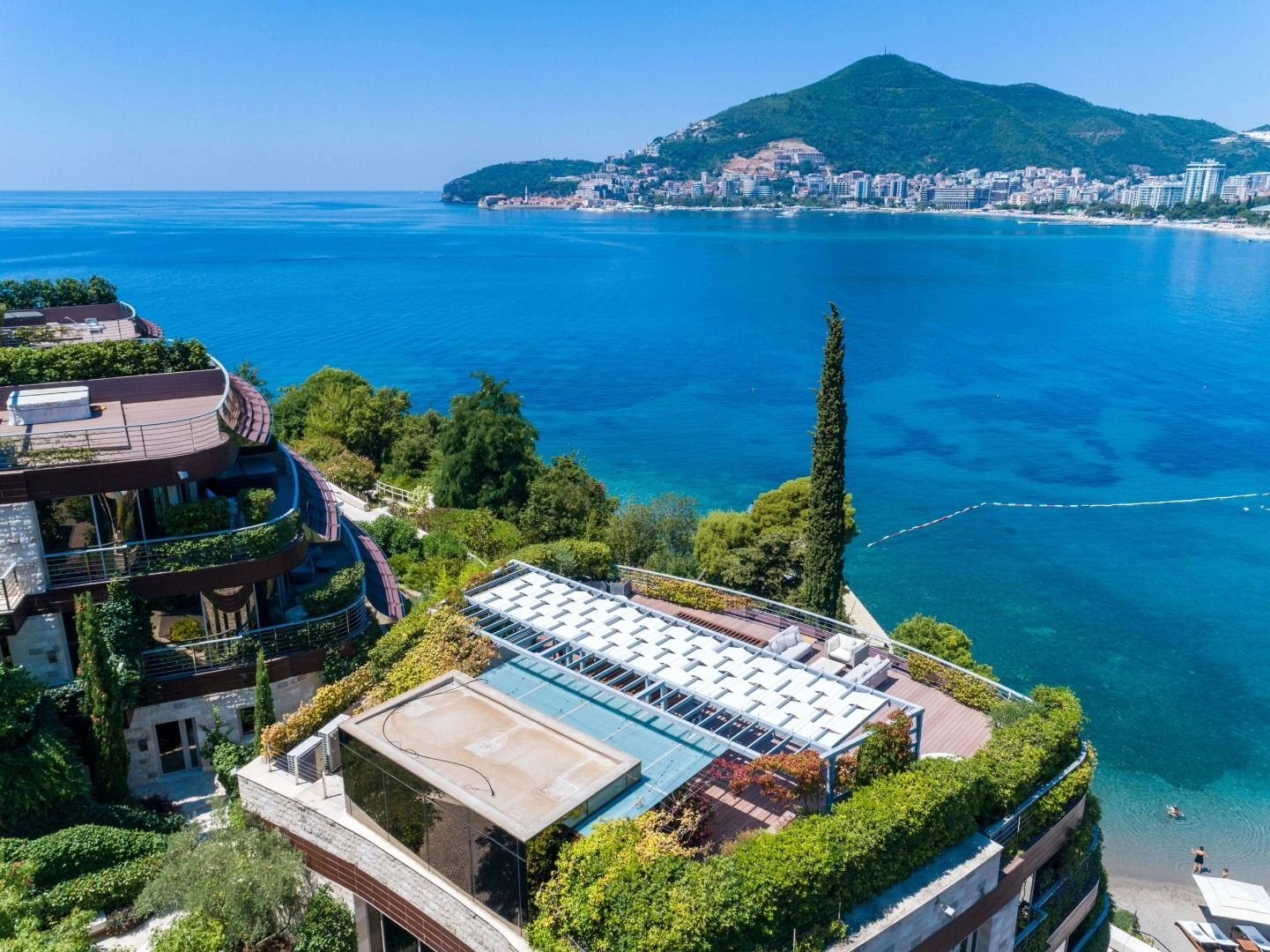 Elite complex on Zavala peninsula of Montenegro