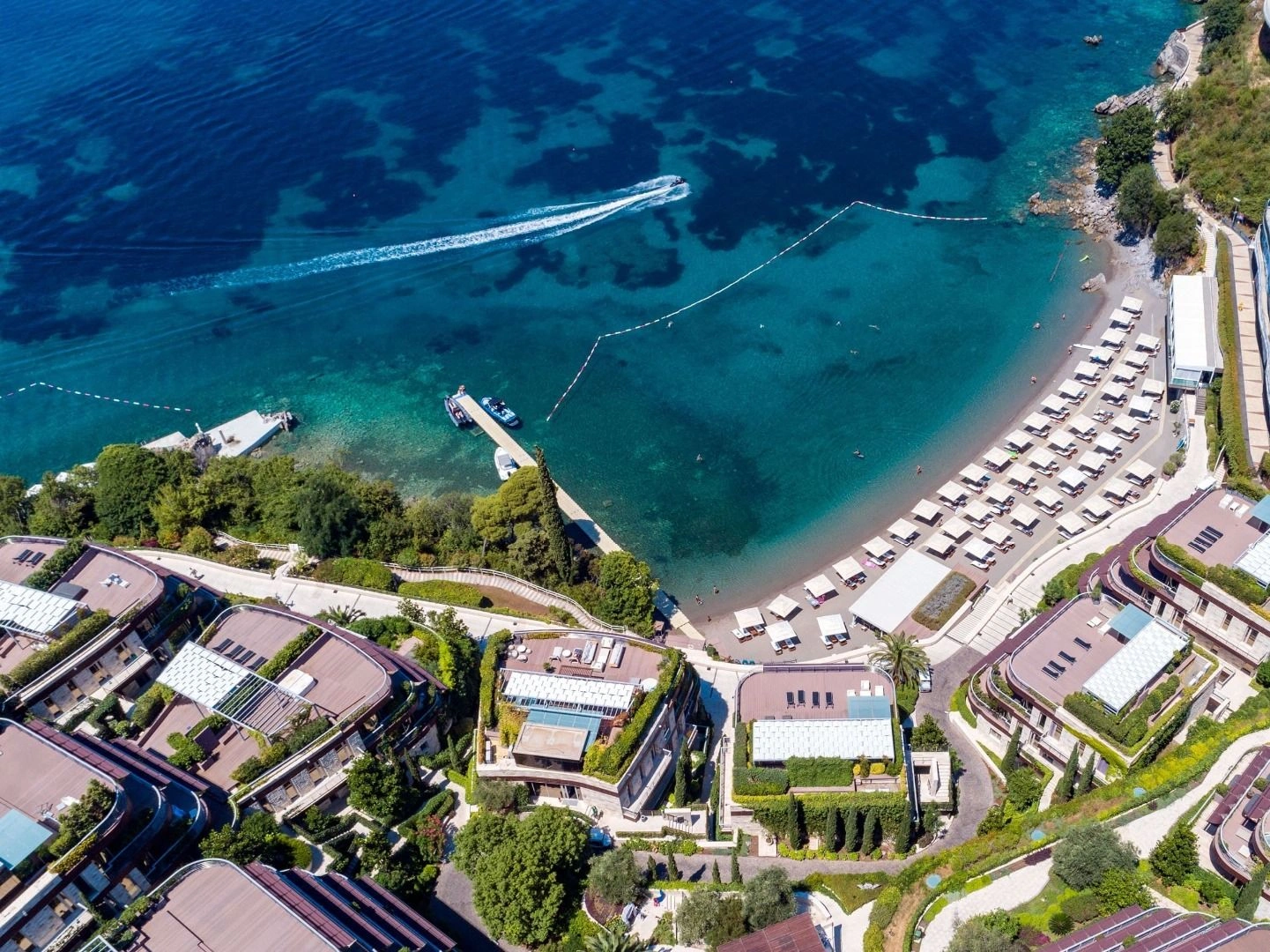 Elite complex on Zavala peninsula of Montenegro