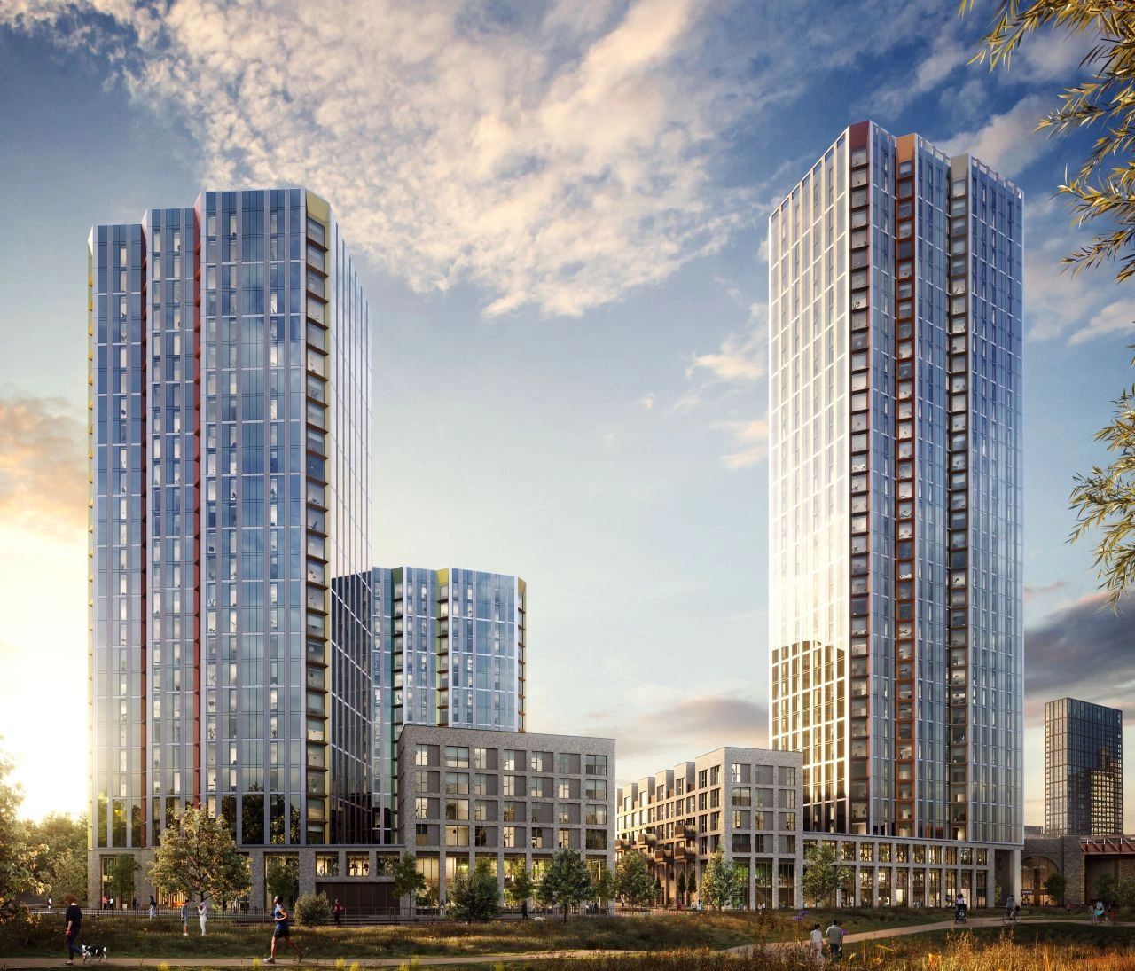 Modern 1+1 apartment with panoramic views of Manchester