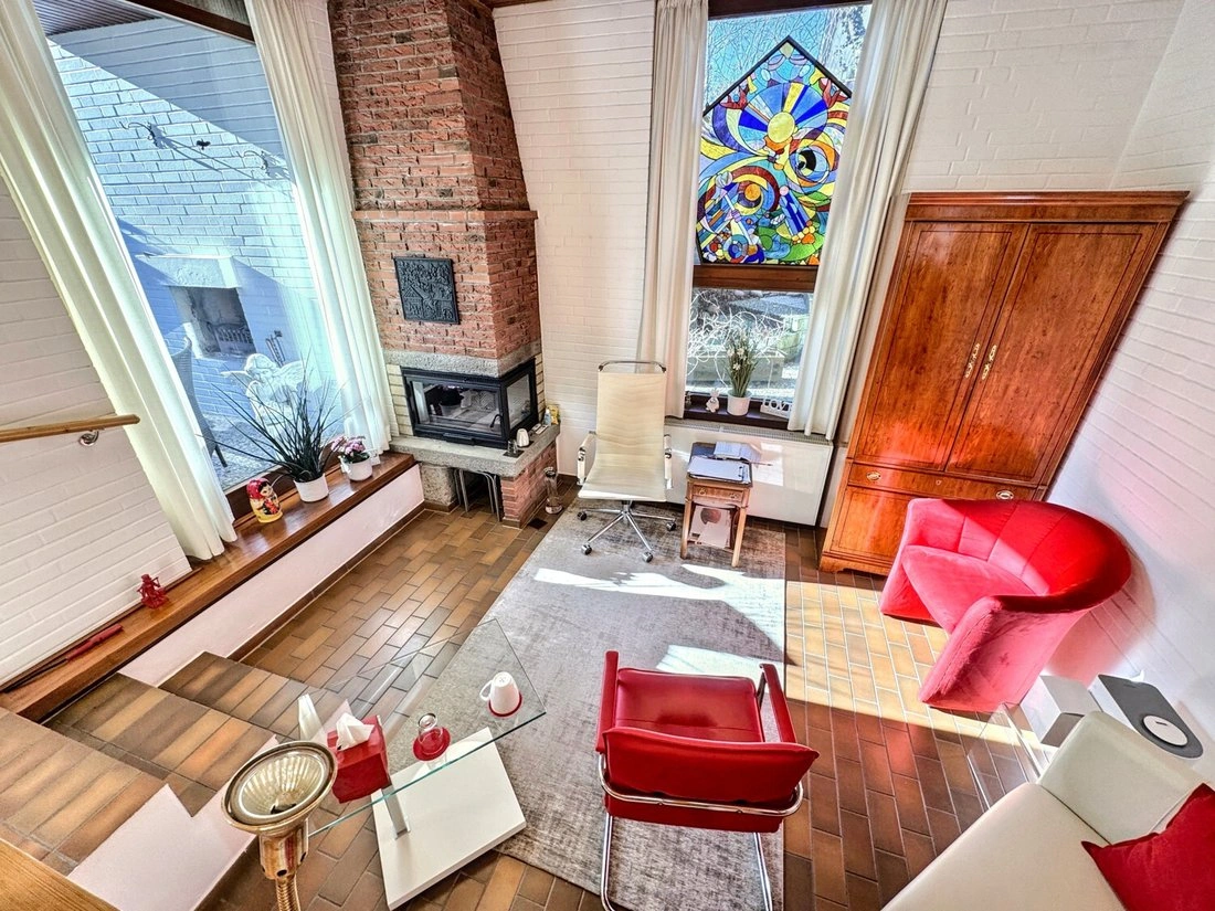 Maison avec cheminée à Hambourg, Allemagne