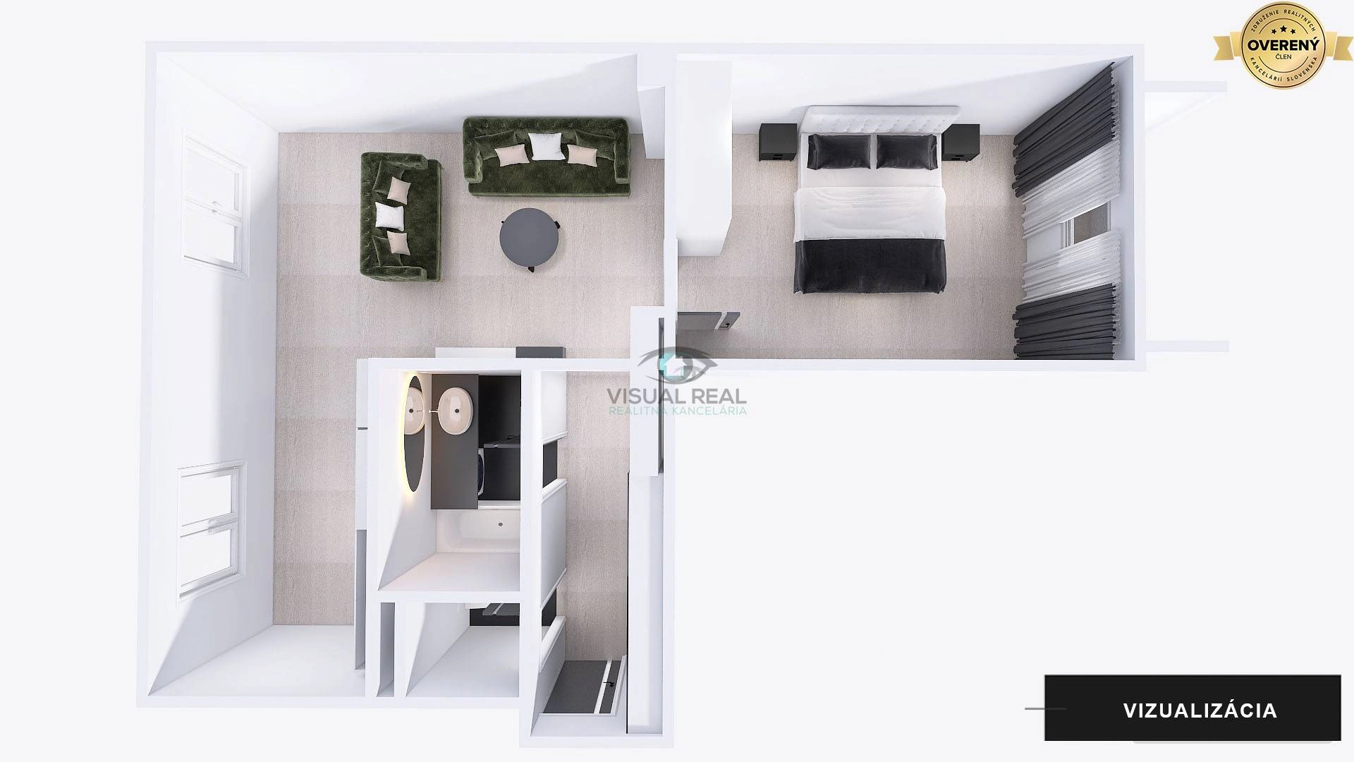 Sunlit apartment 2+1 in Kosice, Slovakia