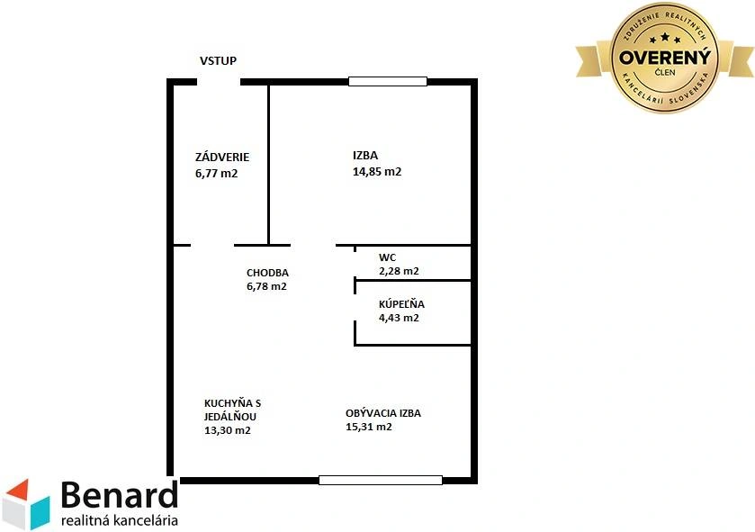 Serene apartment 2+1 in Prešov, Slovakia