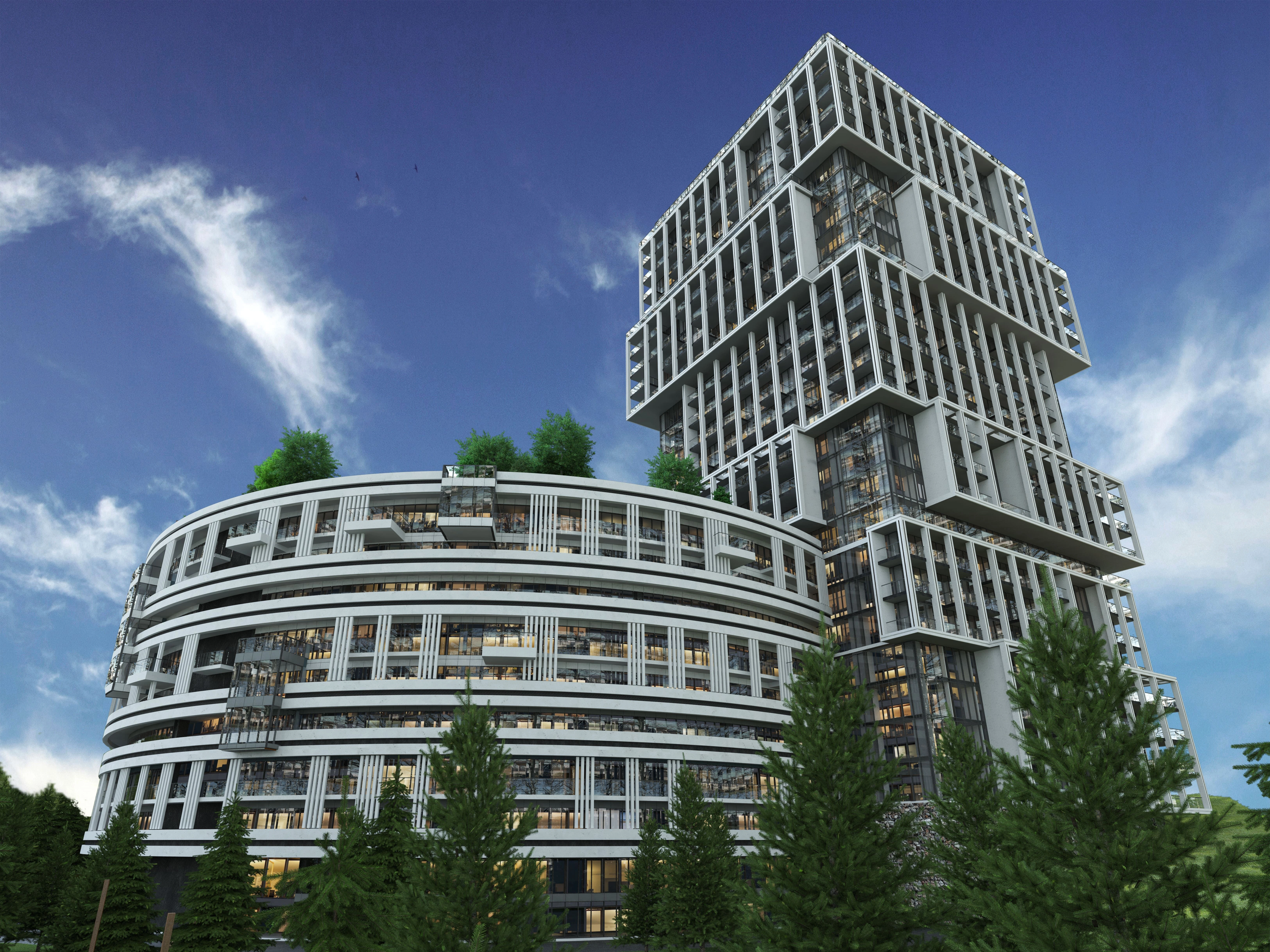 Modern residential complex in an ecologically clean area of Tbilisi