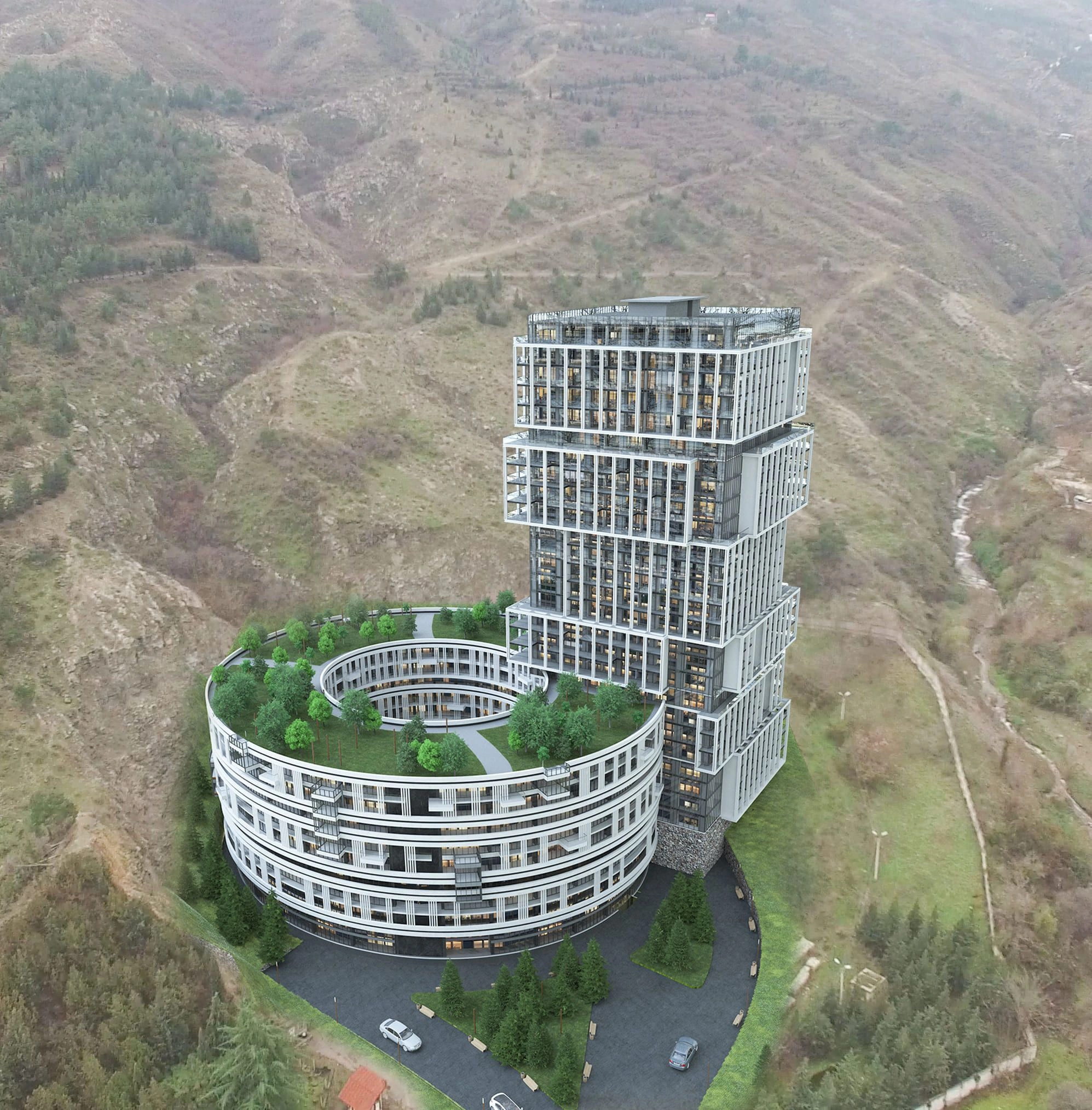 Modern residential complex in an ecologically clean area of Tbilisi