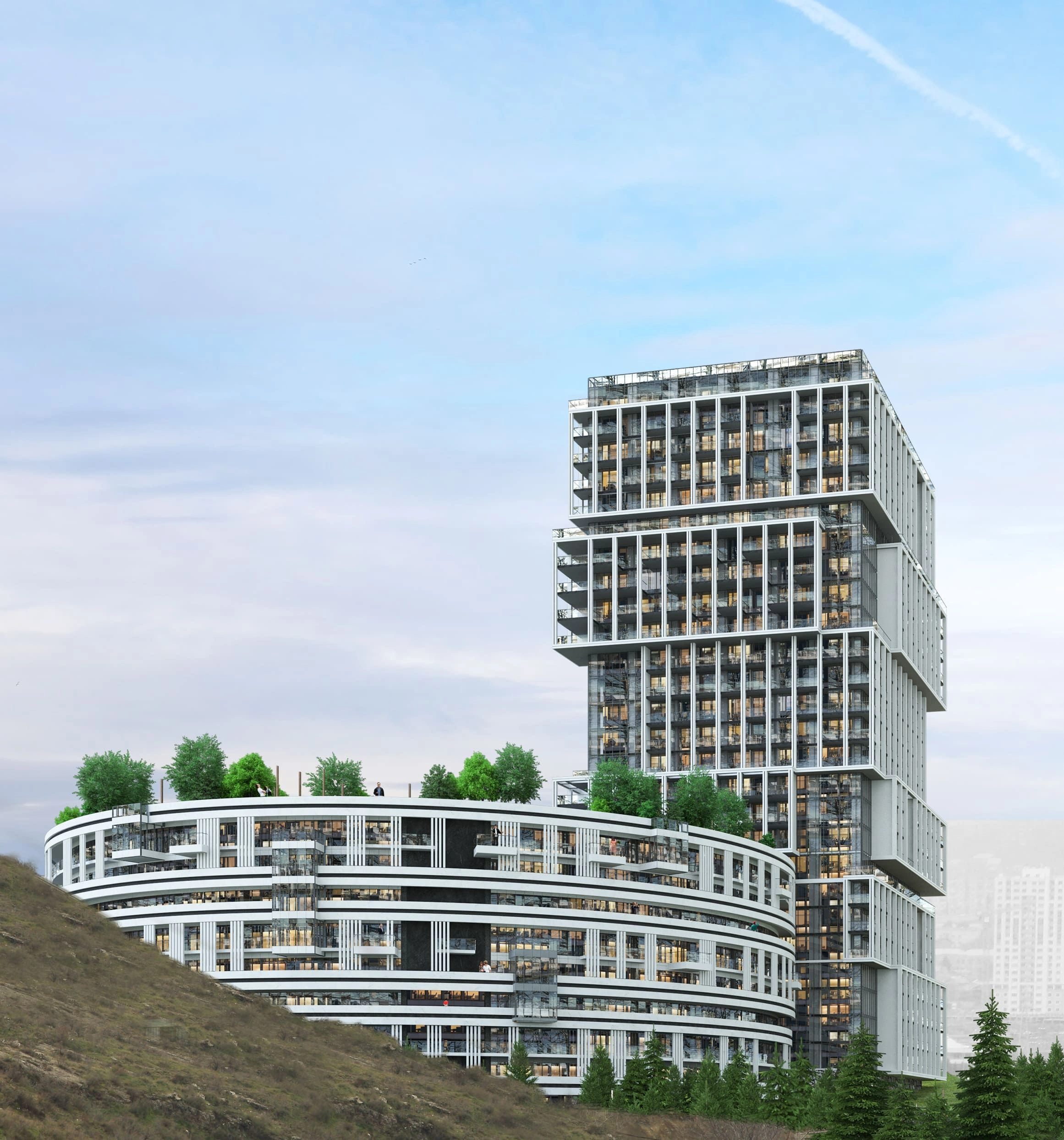 Modern residential complex in an ecologically clean area of Tbilisi